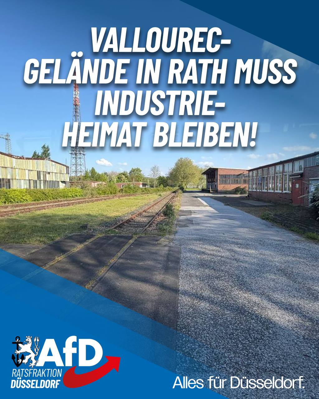 AfD begrüßt klares Bekenntnis der Stadt: Ehemaliges Vallourec-Gelände bleibt Industriestandort!